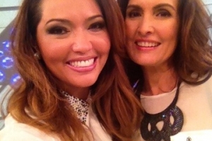 Karina com Fátima Bernardes