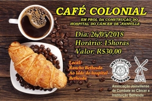 AJCC promove café colonial para arrecadar fundos para o futuro Hospital do Câncer